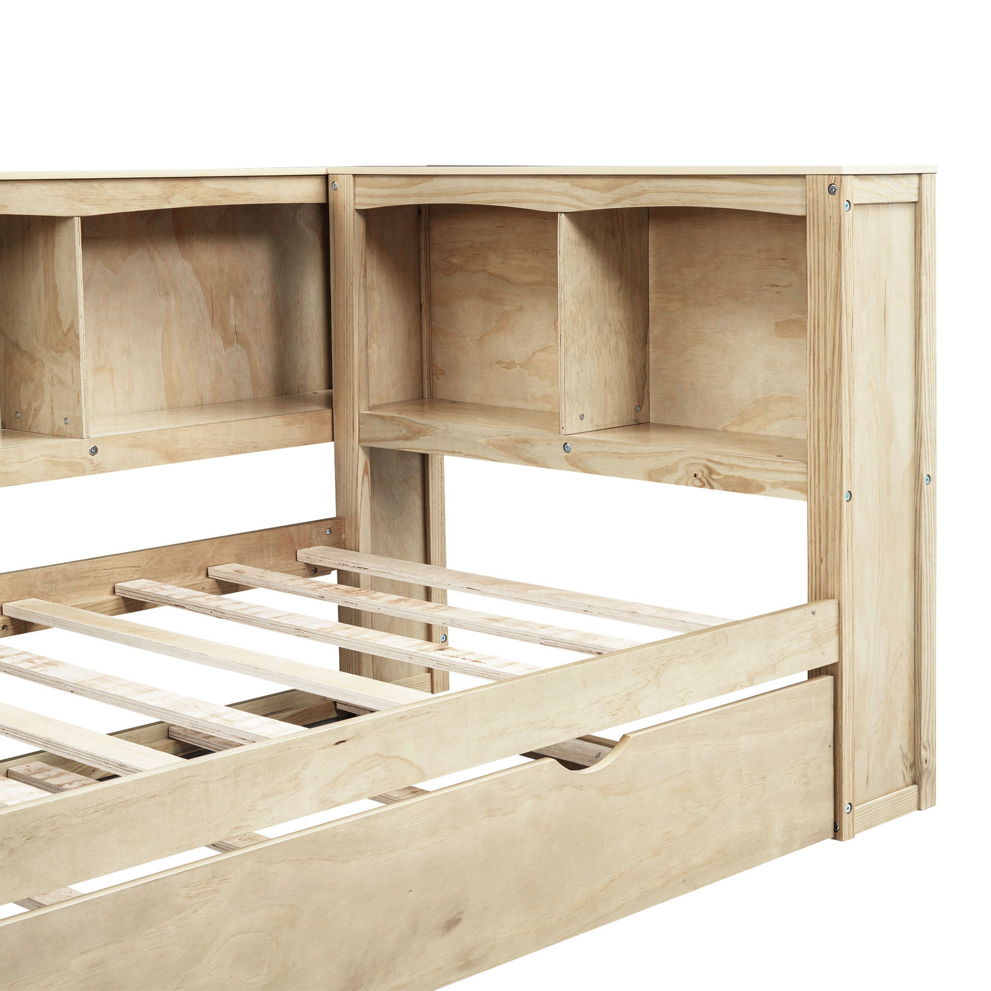 Daybed With Trundle, Storage Cabinets, USB Ports - The Sleep Loft - Online Mattress Showroom NYC