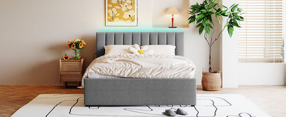 Upholstered Platform Bed With Trundle - The Sleep Loft - Online Mattress Showroom NYC