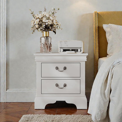 Nightstand With 2 Drawers - The Sleep Loft - Online Mattress Showroom NYC