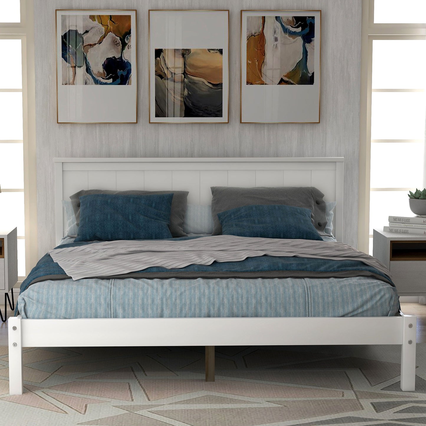 Platform Bed Frame With Headboard - The Sleep Loft - Online Mattress Showroom NYC