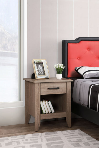 Roller Drawer Glides Nightstand - The Sleep Loft - Online Mattress Showroom NYC