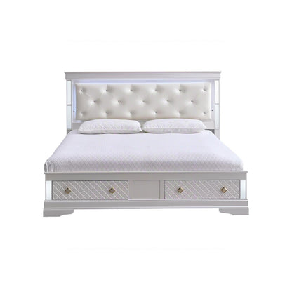 Verona - Bed With LED Accent Lighting, 2 Drawers - The Sleep Loft - Online Mattress Showroom NYC