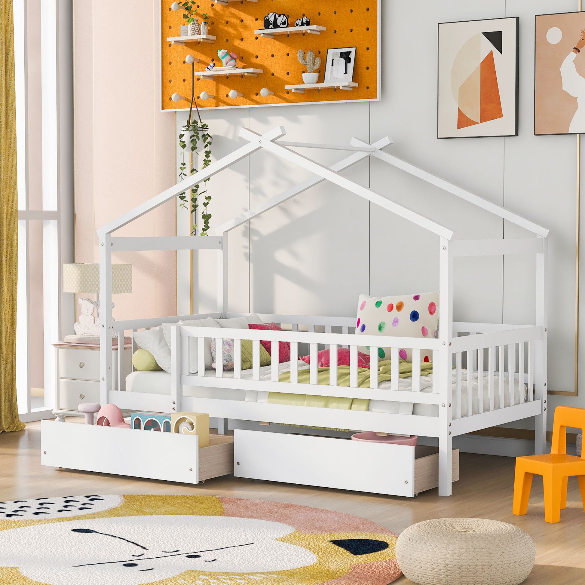House Bed With 2 Drawers - The Sleep Loft - Online Mattress Showroom NYC