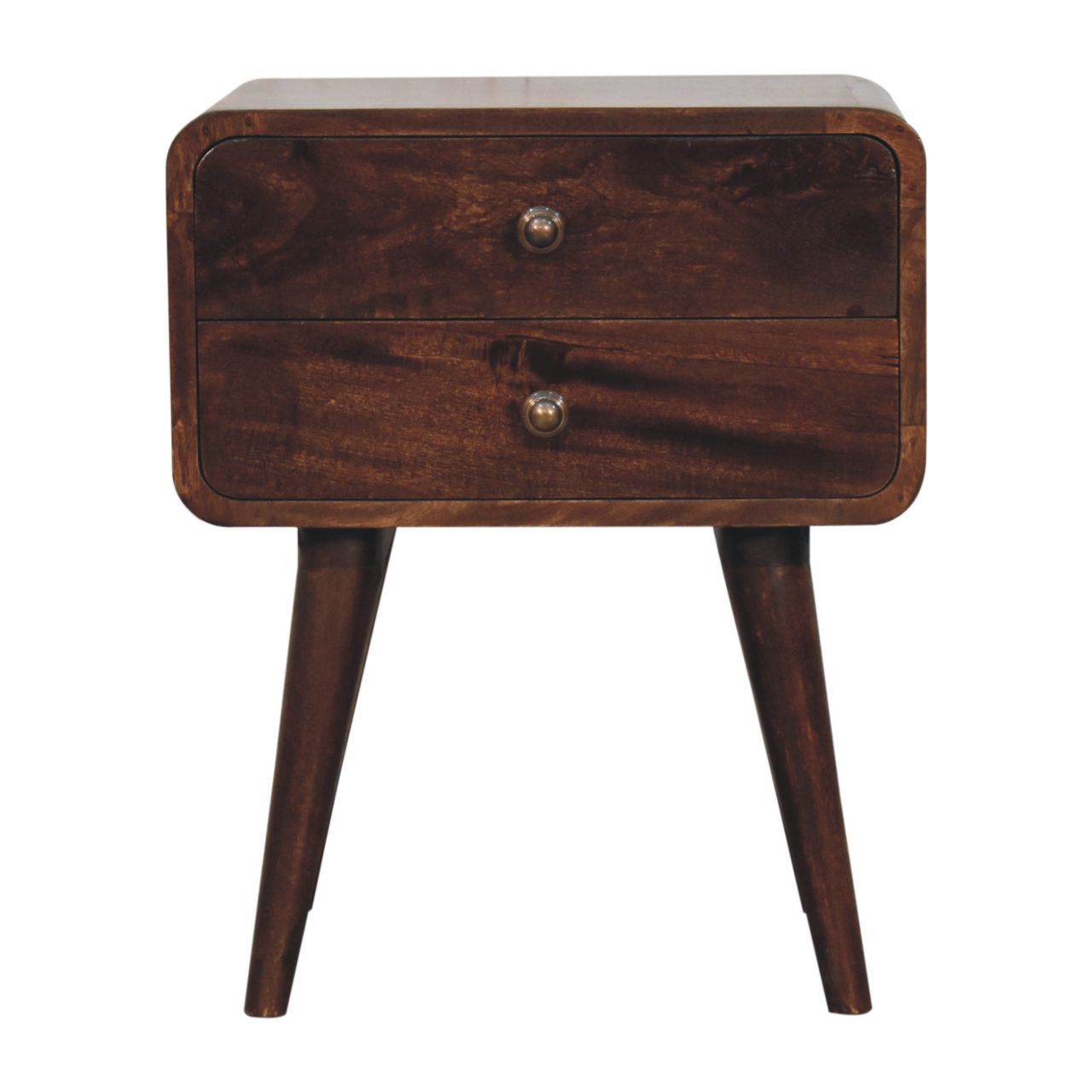 Curved Nightstand, - The Sleep Loft - Online Mattress Showroom NYC