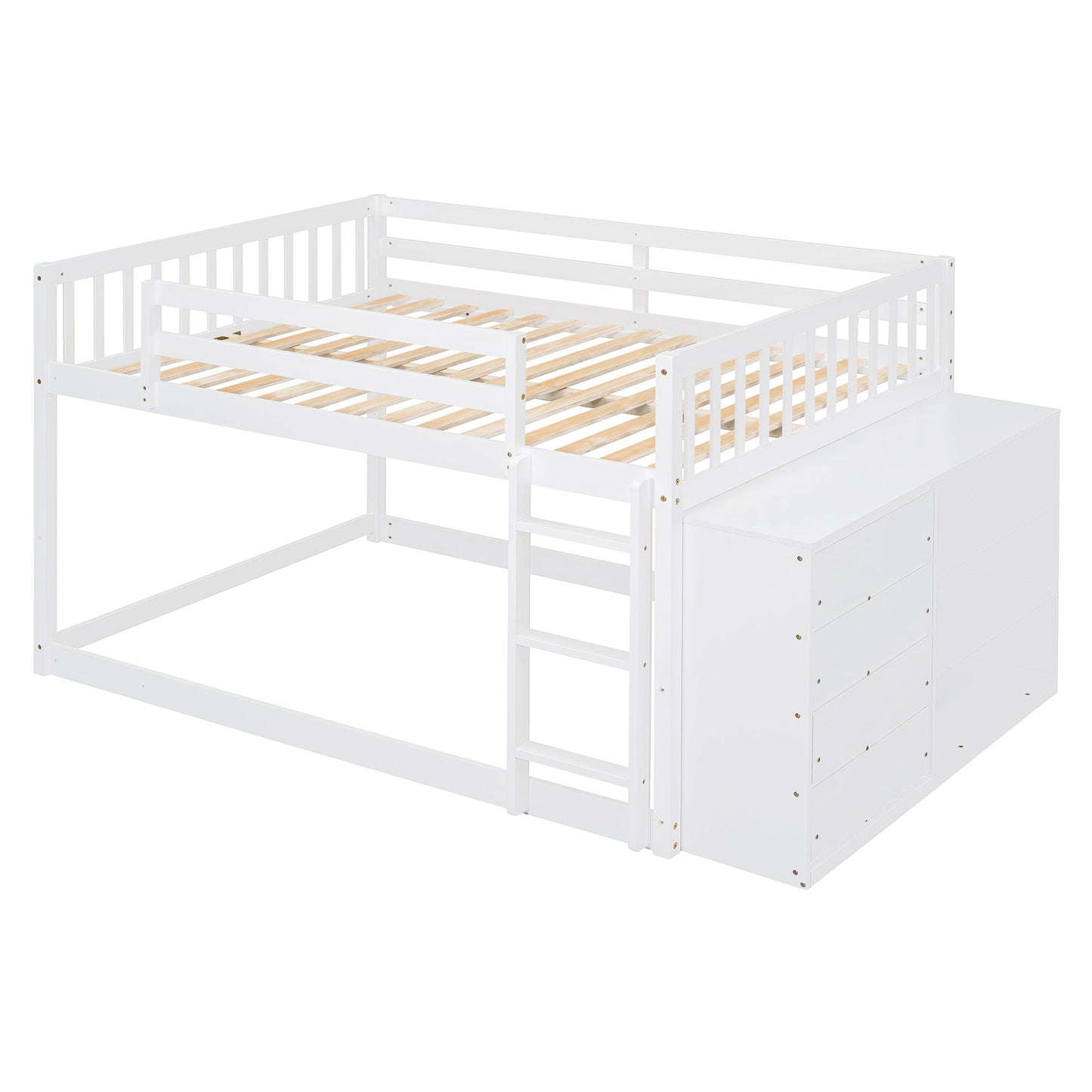 Bunk Bed With 4 Drawers And 3 Shelves - The Sleep Loft - Online Mattress Showroom NYC
