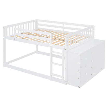 Bunk Bed With 4 Drawers And 3 Shelves - The Sleep Loft - Online Mattress Showroom NYC