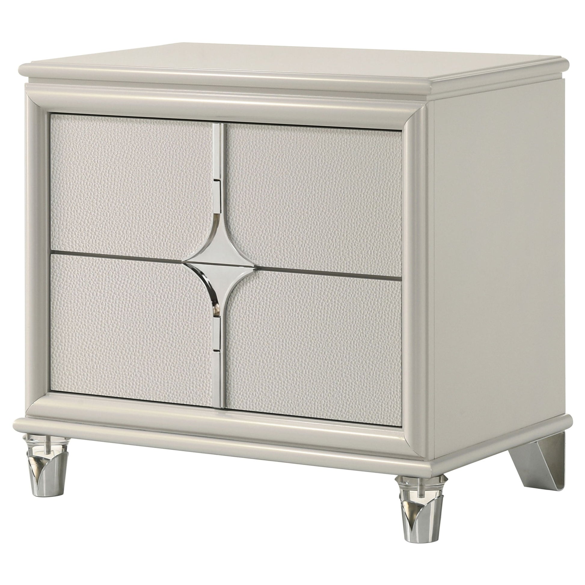 Gwendolyn - 2 Drawer Nightstand - White - The Sleep Loft - Online Mattress Showroom NYC