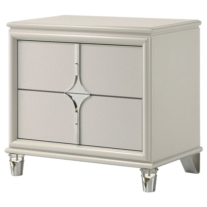 Gwendolyn - 2 Drawer Nightstand - White - The Sleep Loft - Online Mattress Showroom NYC