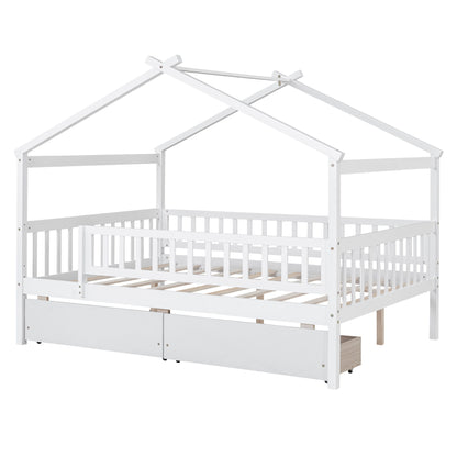 House Bed With 2 Drawers - The Sleep Loft - Online Mattress Showroom NYC