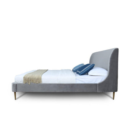 Heather - Upholstered Bed With Curved Headboard - The Sleep Loft - Online Mattress Showroom NYC