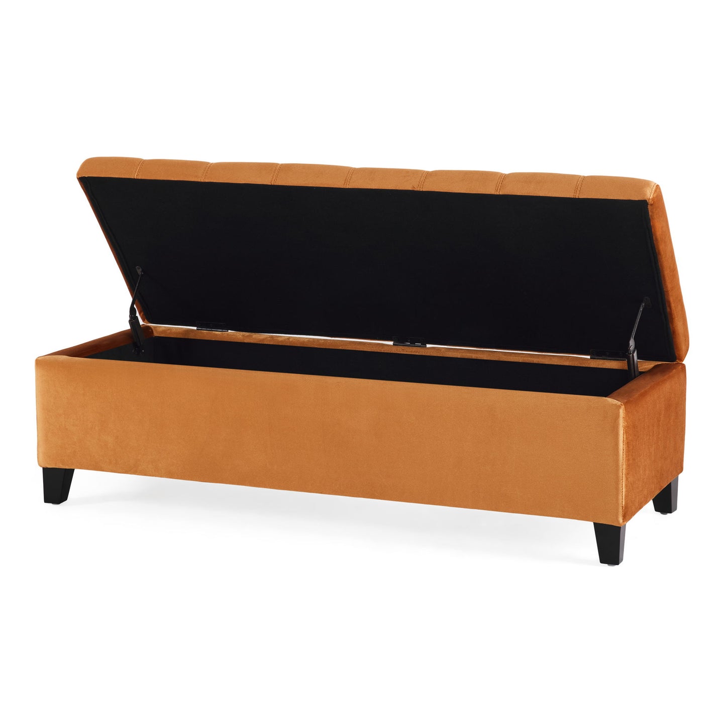 Wendover - Elegant Tufted Storage Bench With Lift-Up Top And Birch Wood Legs - The Sleep Loft - Online Mattress Showroom NYC
