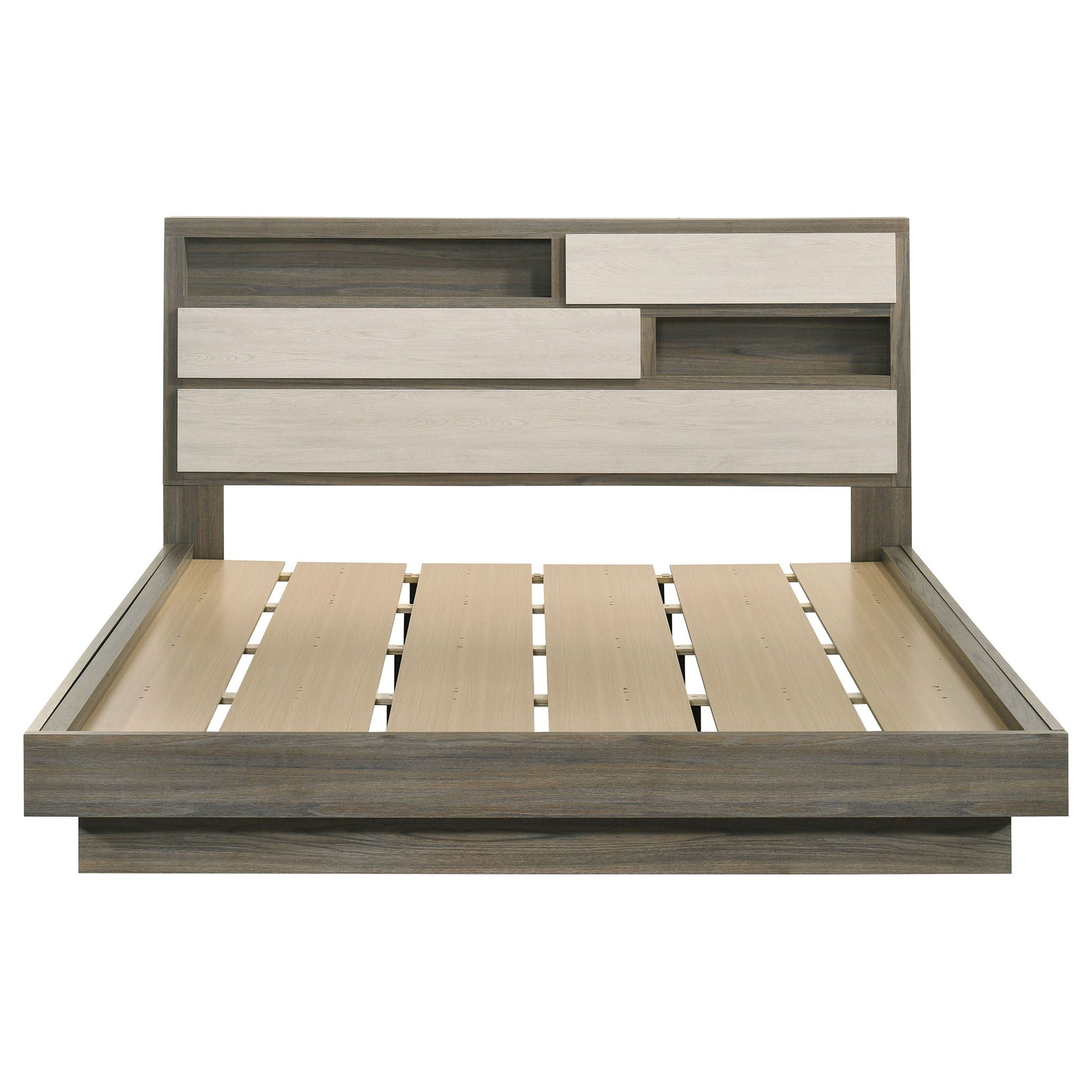 Edmondson - Bookcase Headboard Bed - The Sleep Loft - Online Mattress Showroom NYC