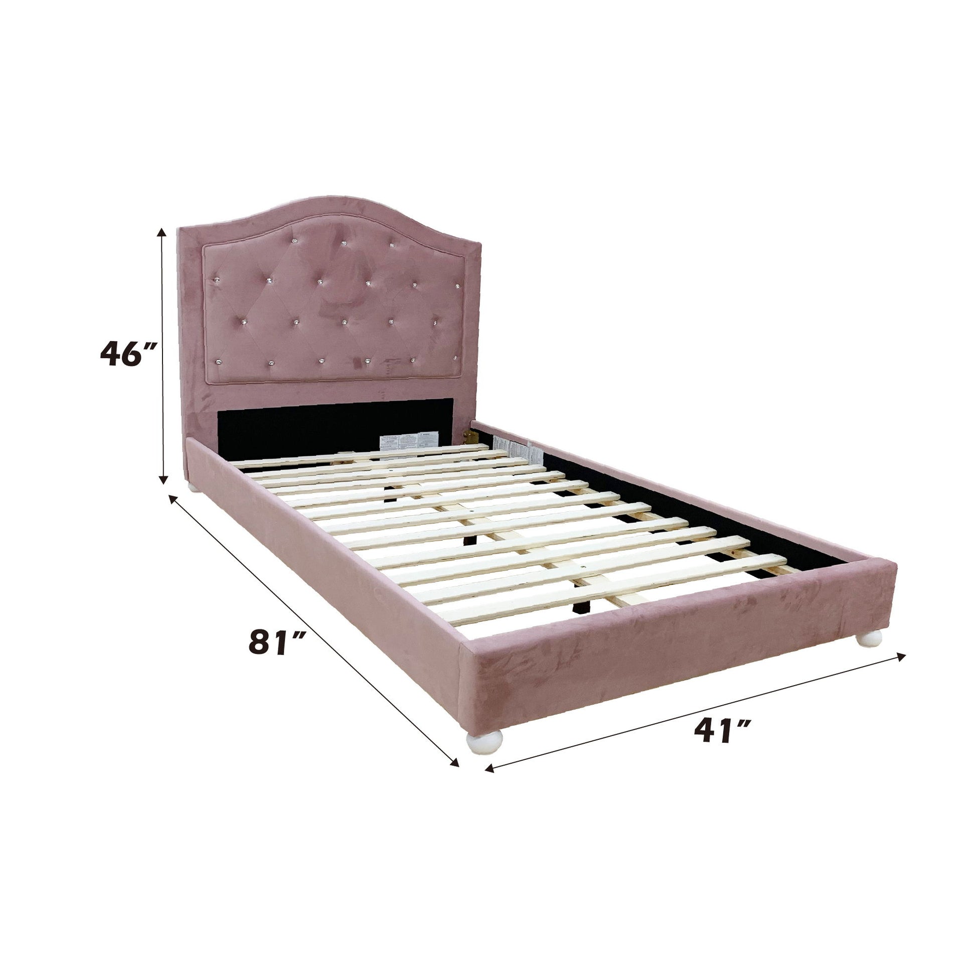 Reggie - Twin Bed - Pink - The Sleep Loft - Online Mattress Showroom NYC