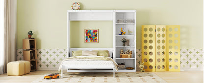 Murphy Wall Bed With Shelves - The Sleep Loft - Online Mattress Showroom NYC