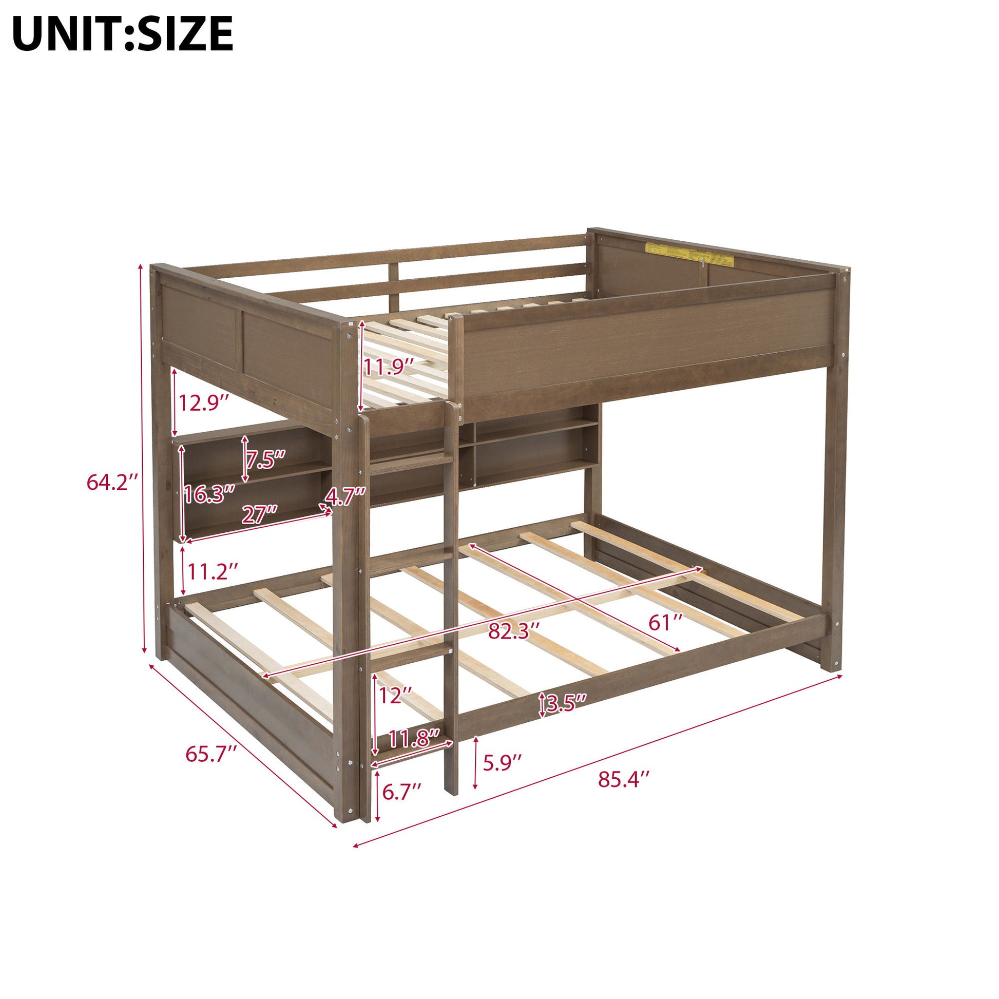 Bunk Bed With Storage Cabinets And USB Ports - The Sleep Loft - Online Mattress Showroom NYC