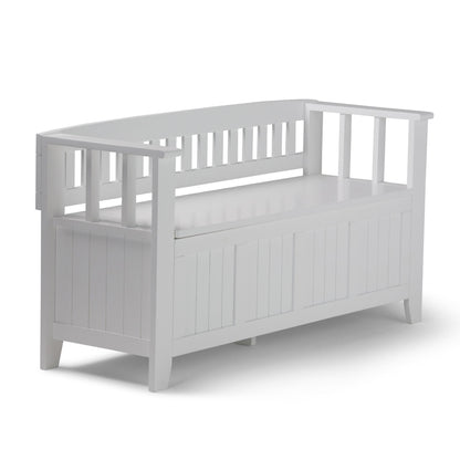 Acadian - Entryway Storage Bench, Handcrafted - The Sleep Loft - Online Mattress Showroom NYC