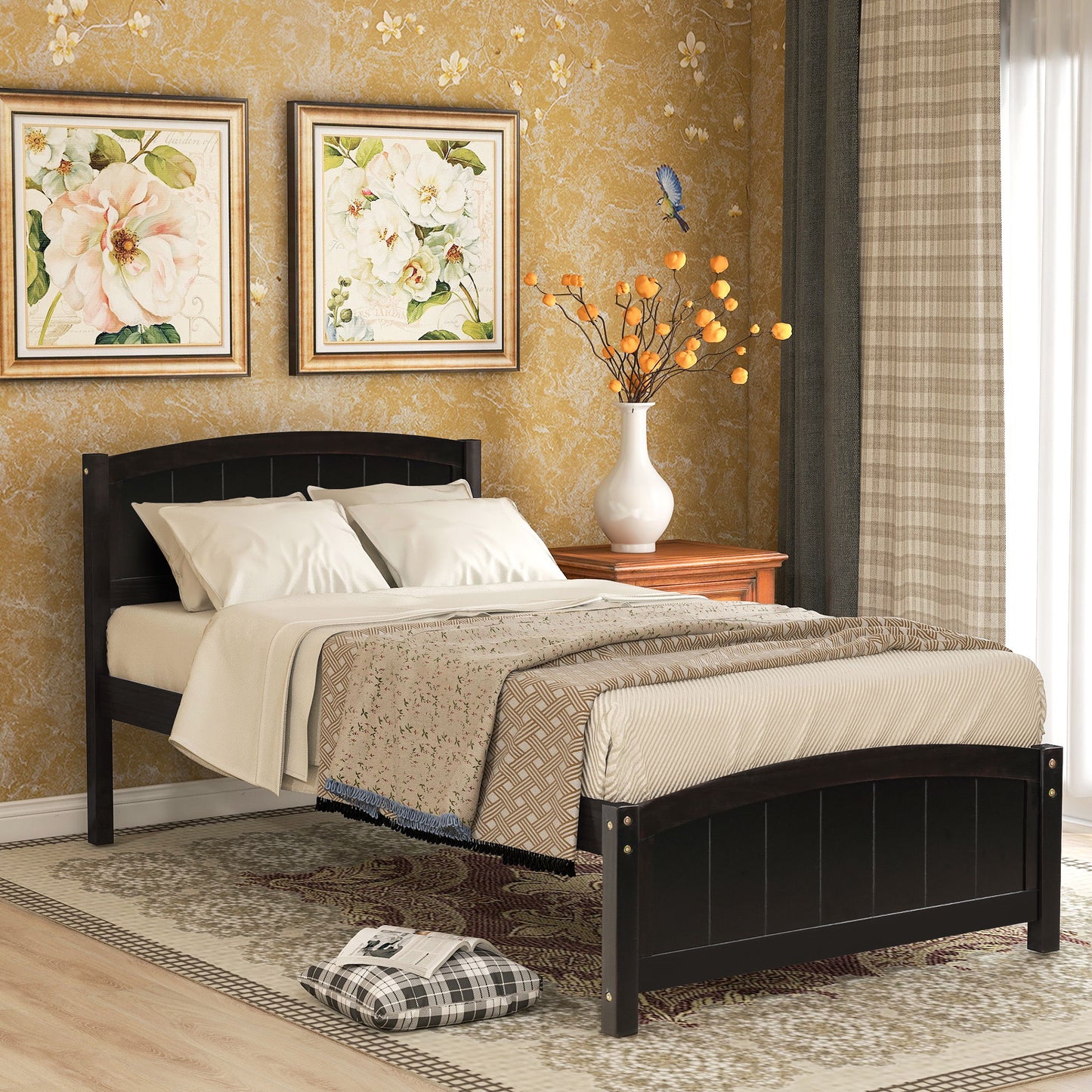 Platform Bed & Headboard, Footboard And Wood Slat Support - The Sleep Loft - Online Mattress Showroom NYC