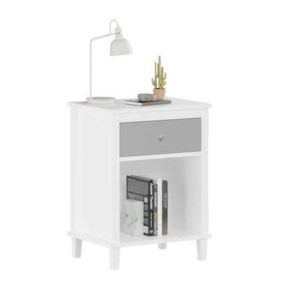 Nightstand With 1 Drawer 1 Shelf - The Sleep Loft - Online Mattress Showroom NYC