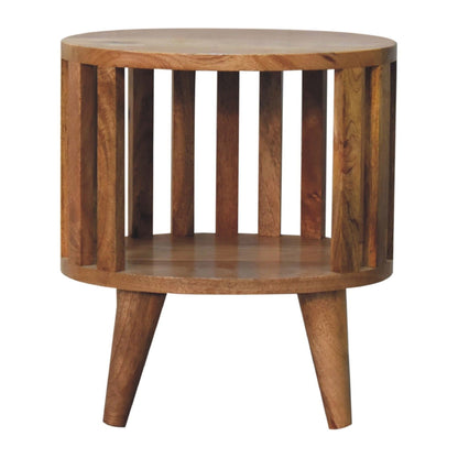 Ariella - Single Shelf Nightstand - Oak - The Sleep Loft - Online Mattress Showroom NYC