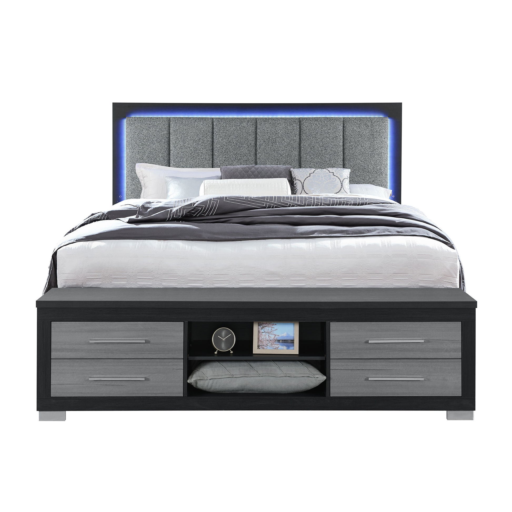 Emilia - Bed With Storage And LED Lighting - The Sleep Loft - Online Mattress Showroom NYC