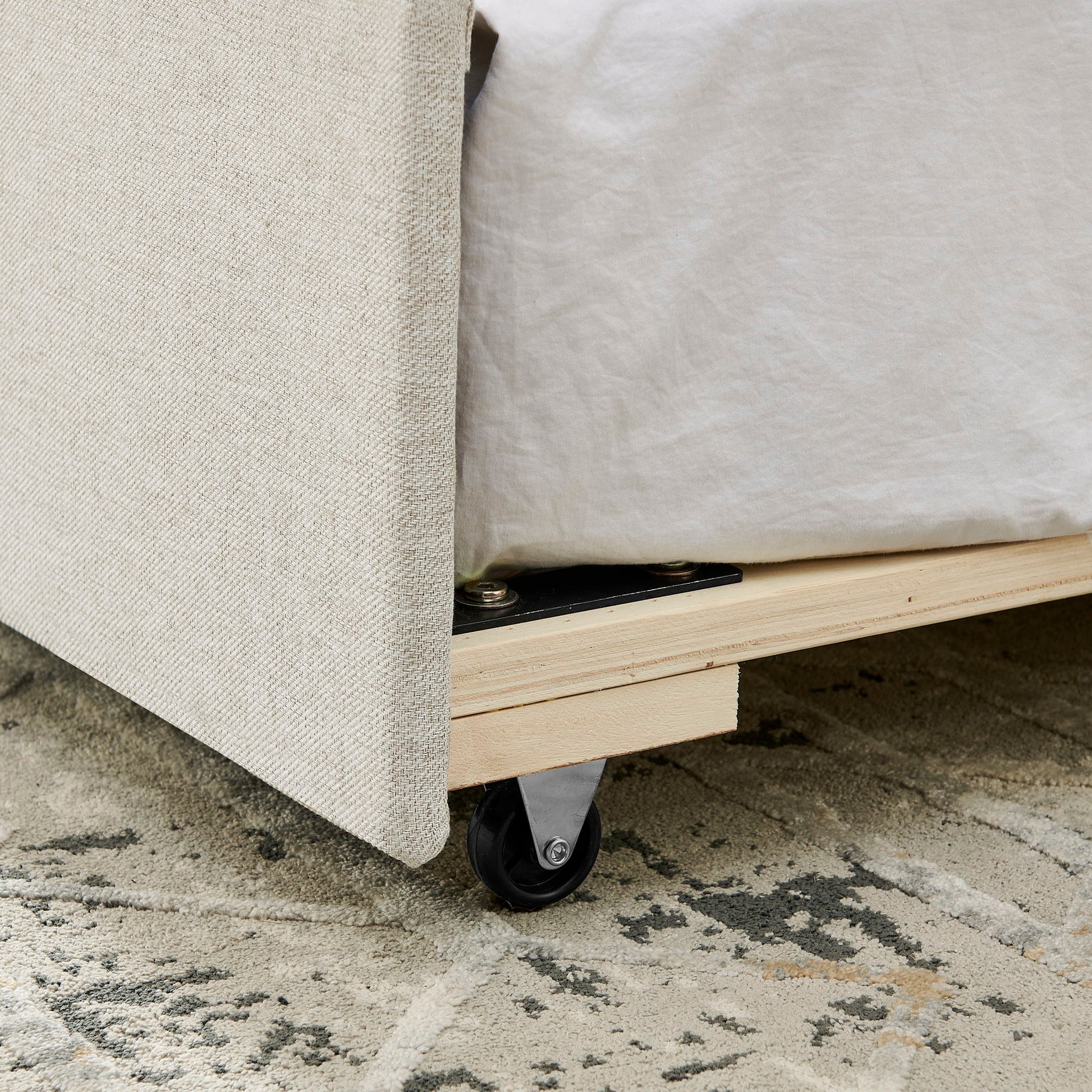Upholstered Daybed With USB Charging & Pull Out Bed - The Sleep Loft - Online Mattress Showroom NYC