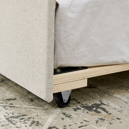 Upholstered Daybed With USB Charging & Pull Out Bed - The Sleep Loft - Online Mattress Showroom NYC