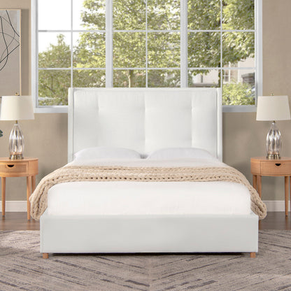Miramar - Cushion Back Headboard Platform Bed Frame - The Sleep Loft - Online Mattress Showroom NYC