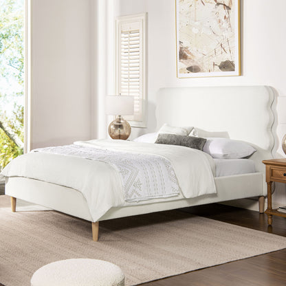 Stockholm - Modern Wavy Headboard Platform Bed - The Sleep Loft - Online Mattress Showroom NYC