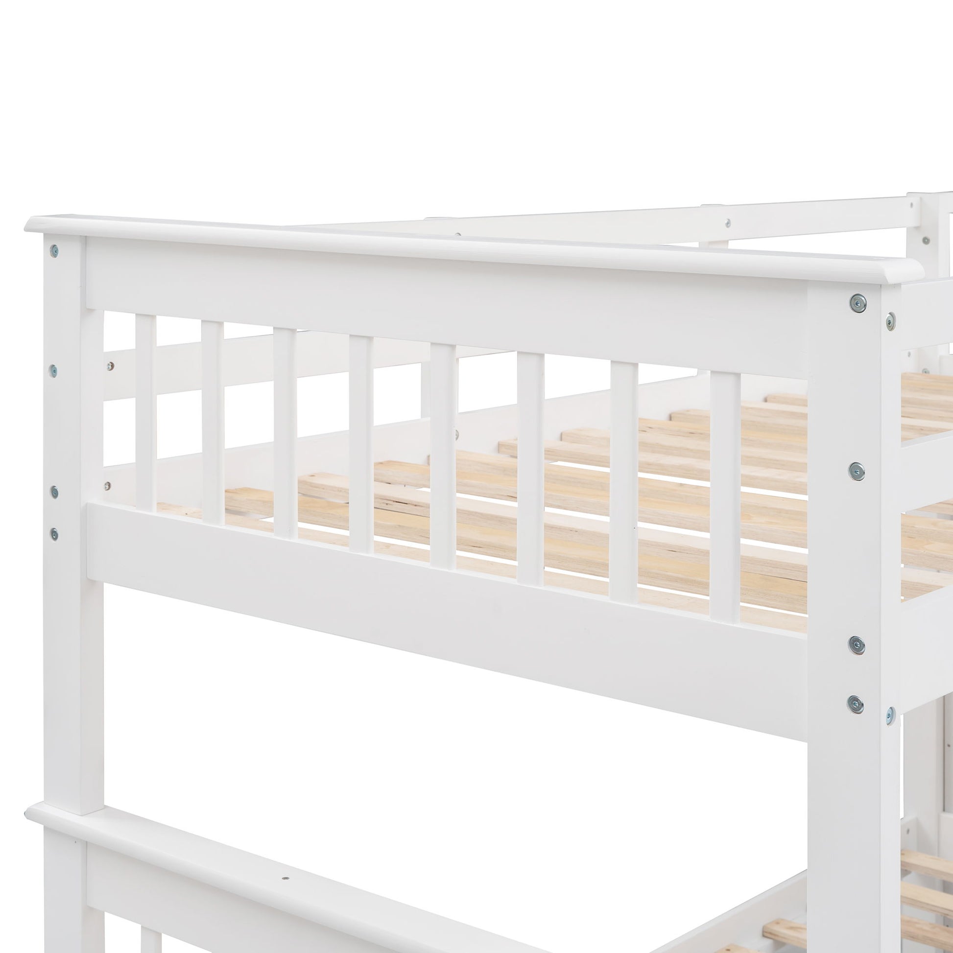 Stairway Bunk Bed With Storage And Guard Rail For Bedroom - The Sleep Loft - Online Mattress Showroom NYC