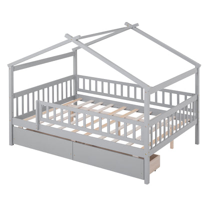 House Bed With 2 Drawers - The Sleep Loft - Online Mattress Showroom NYC