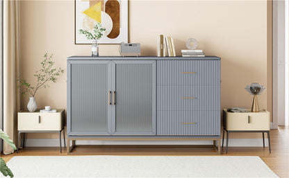 Murphy Bed With Frosted Glass Doors Design, Fake Drawers, Metal Legs - The Sleep Loft - Online Mattress Showroom NYC