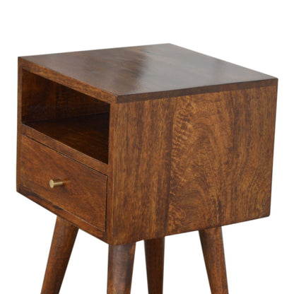 Solid Wood Mini Nightstand - The Sleep Loft - Online Mattress Showroom NYC