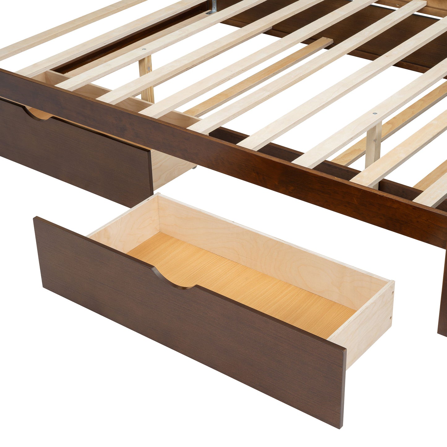 Headboard Bed With 2 Drawers And Trundle - The Sleep Loft - Online Mattress Showroom NYC