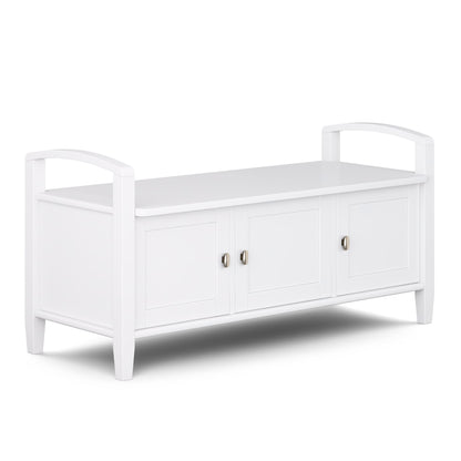 Warm Shaker - Handcrafted Entryway Storage Bench - The Sleep Loft - Online Mattress Showroom NYC