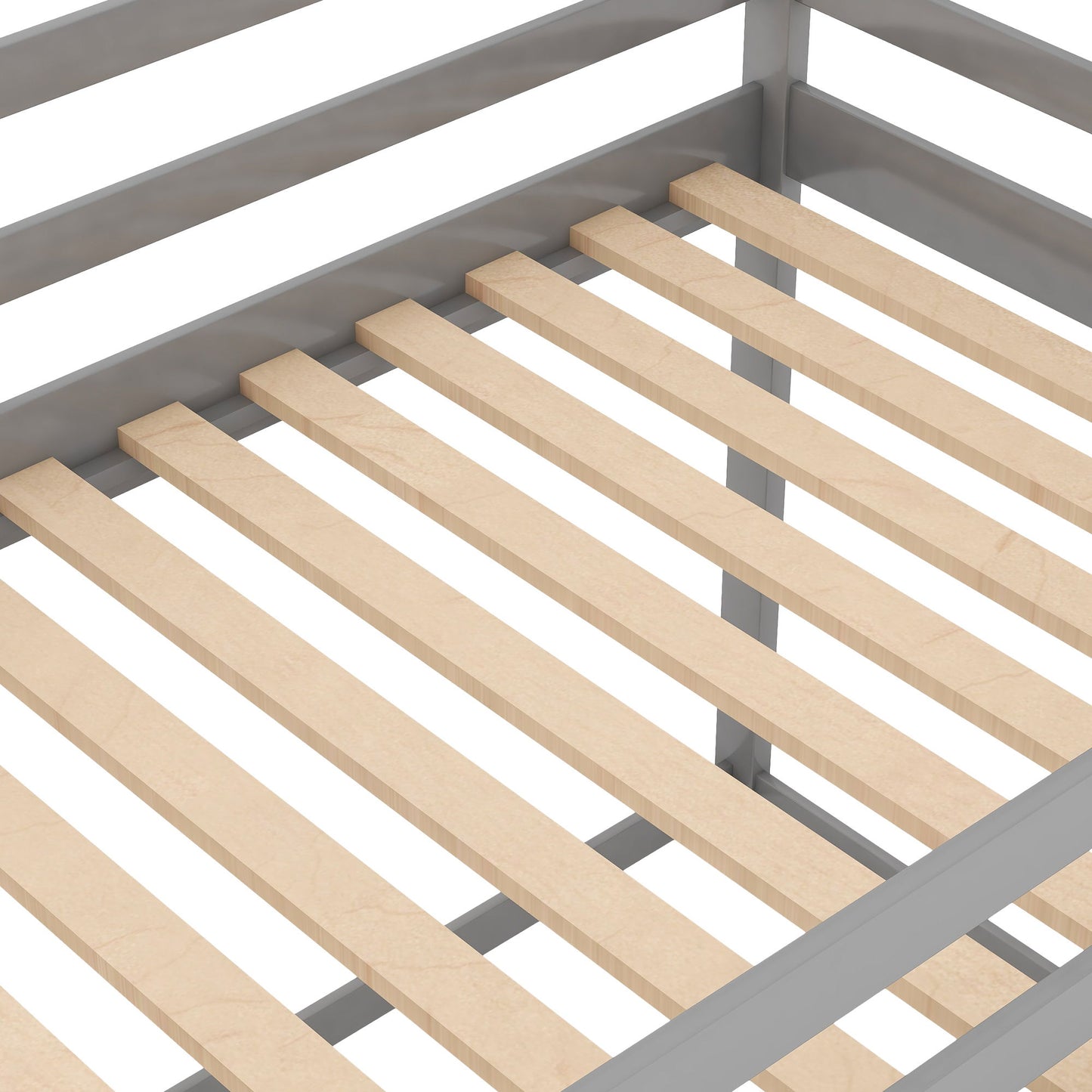 Low Bunk Bed With House Shaped Frame And Ladder - The Sleep Loft - Online Mattress Showroom NYC