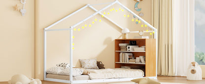 Bed House Frame With Shelves And Lights - The Sleep Loft - Online Mattress Showroom NYC