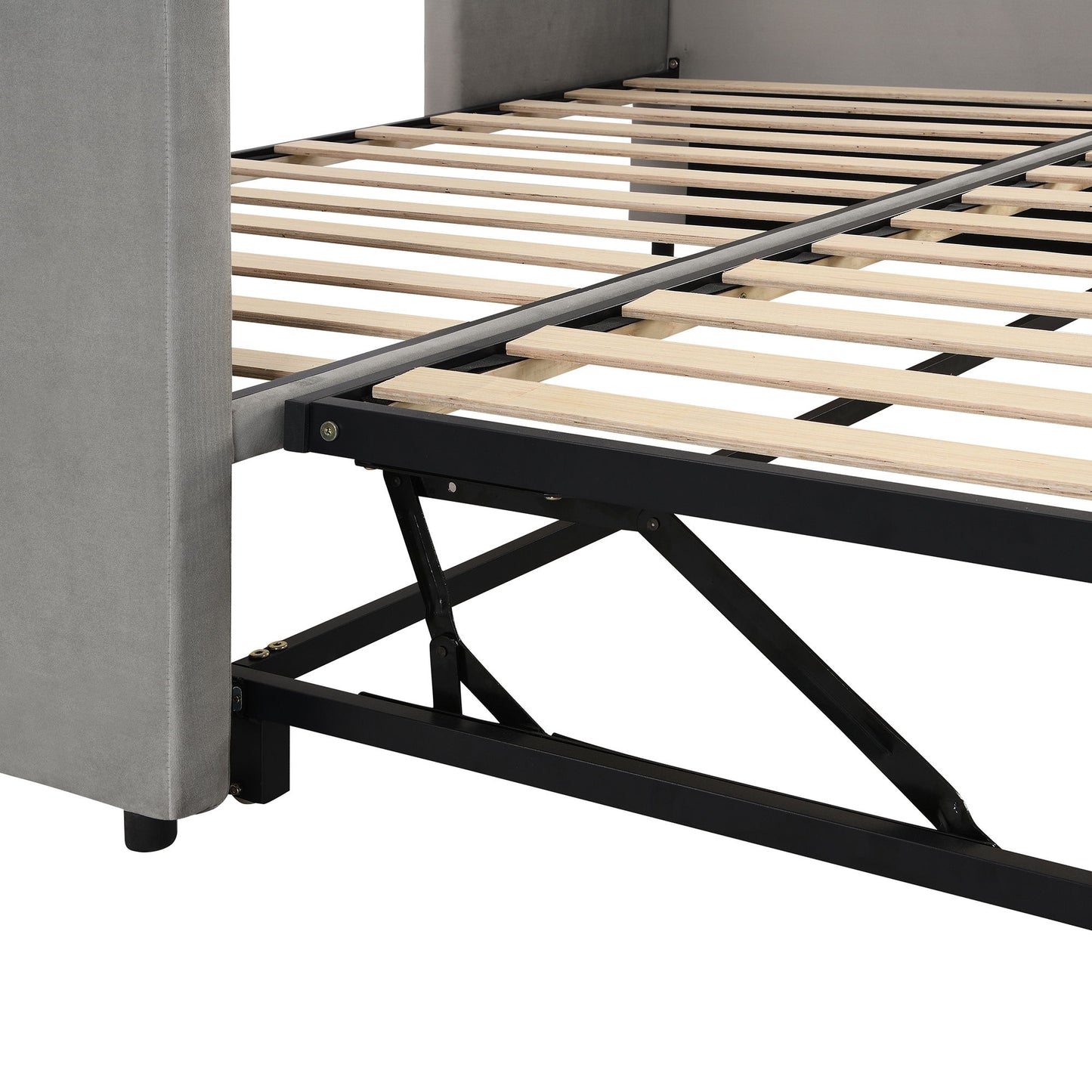 Twin Size Upholstered Daybed With Pop Up Trundle - The Sleep Loft - Online Mattress Showroom NYC