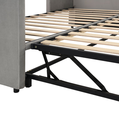 Twin Size Upholstered Daybed With Pop Up Trundle - The Sleep Loft - Online Mattress Showroom NYC