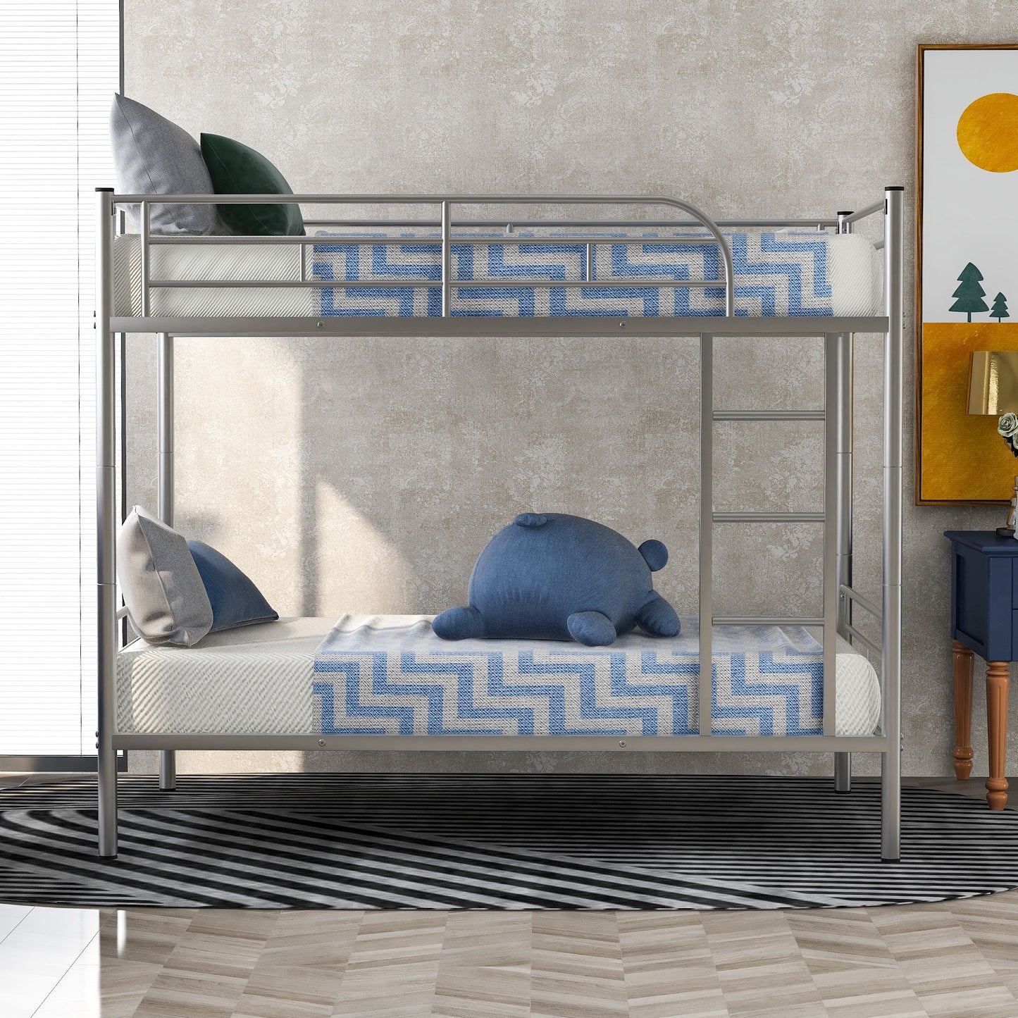 Steel Construction Bunk Bed - The Sleep Loft - Online Mattress Showroom NYC