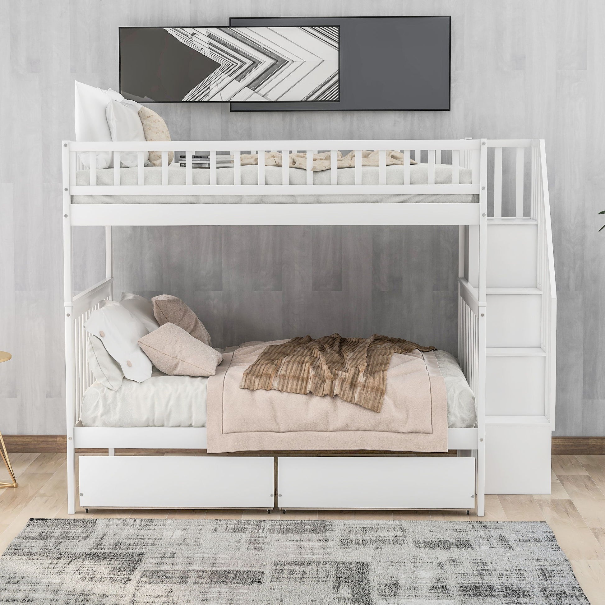 Bunk Bed With Staircase - The Sleep Loft - Online Mattress Showroom NYC