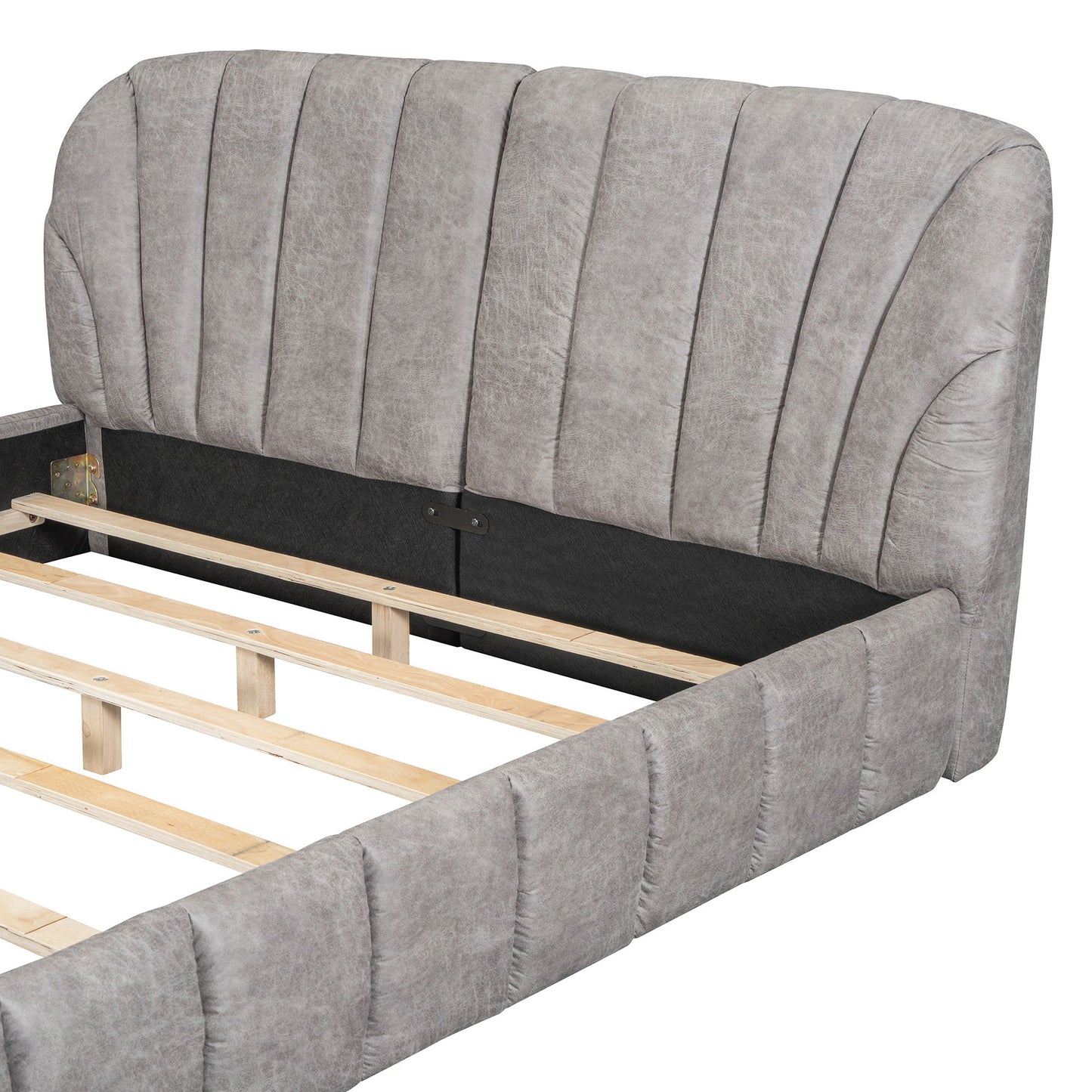 Elegant Design Upholstered Platform Bed - The Sleep Loft - Online Mattress Showroom NYC