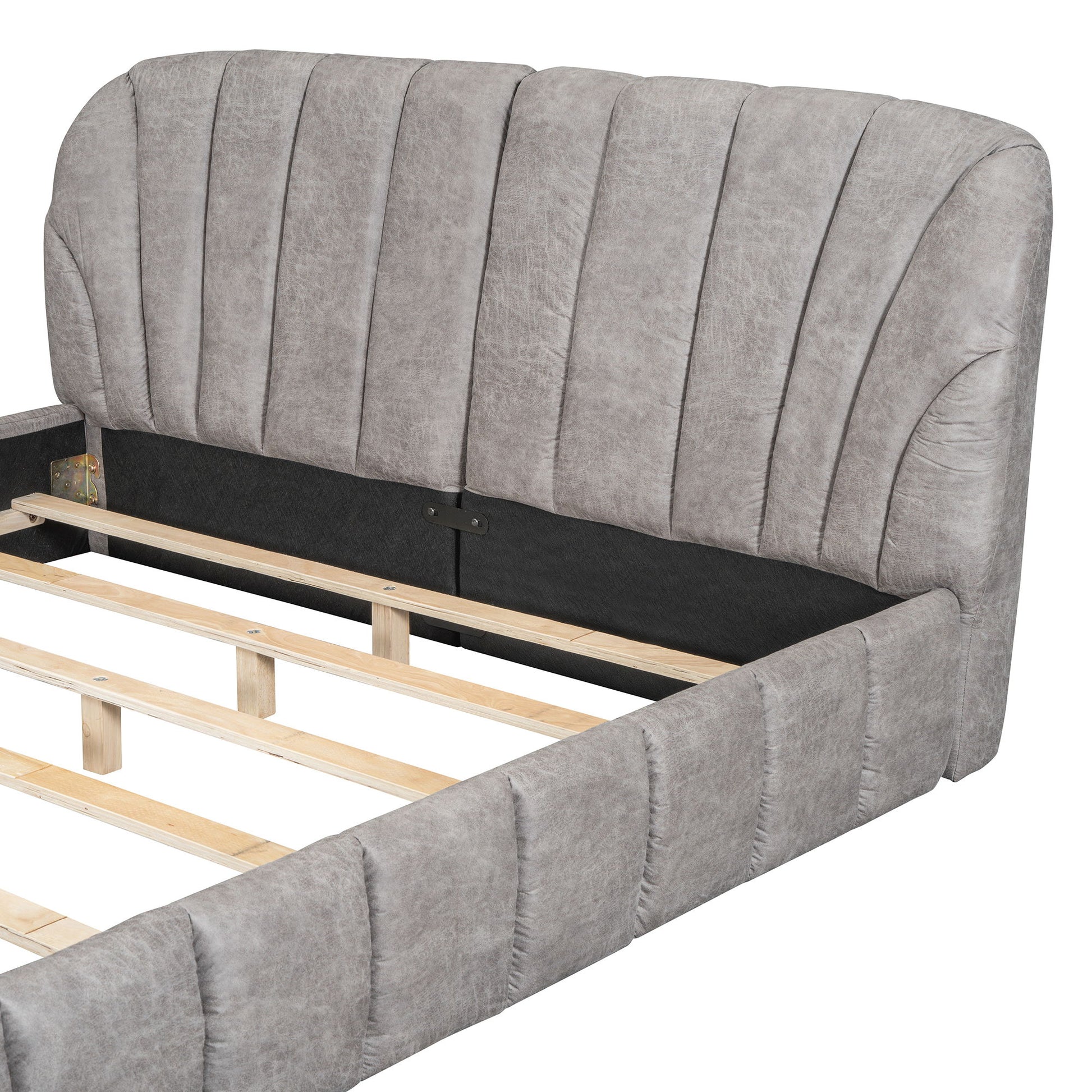 Elegant Design Upholstered Platform Bed - The Sleep Loft - Online Mattress Showroom NYC