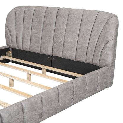 Elegant Design Upholstered Platform Bed - The Sleep Loft - Online Mattress Showroom NYC