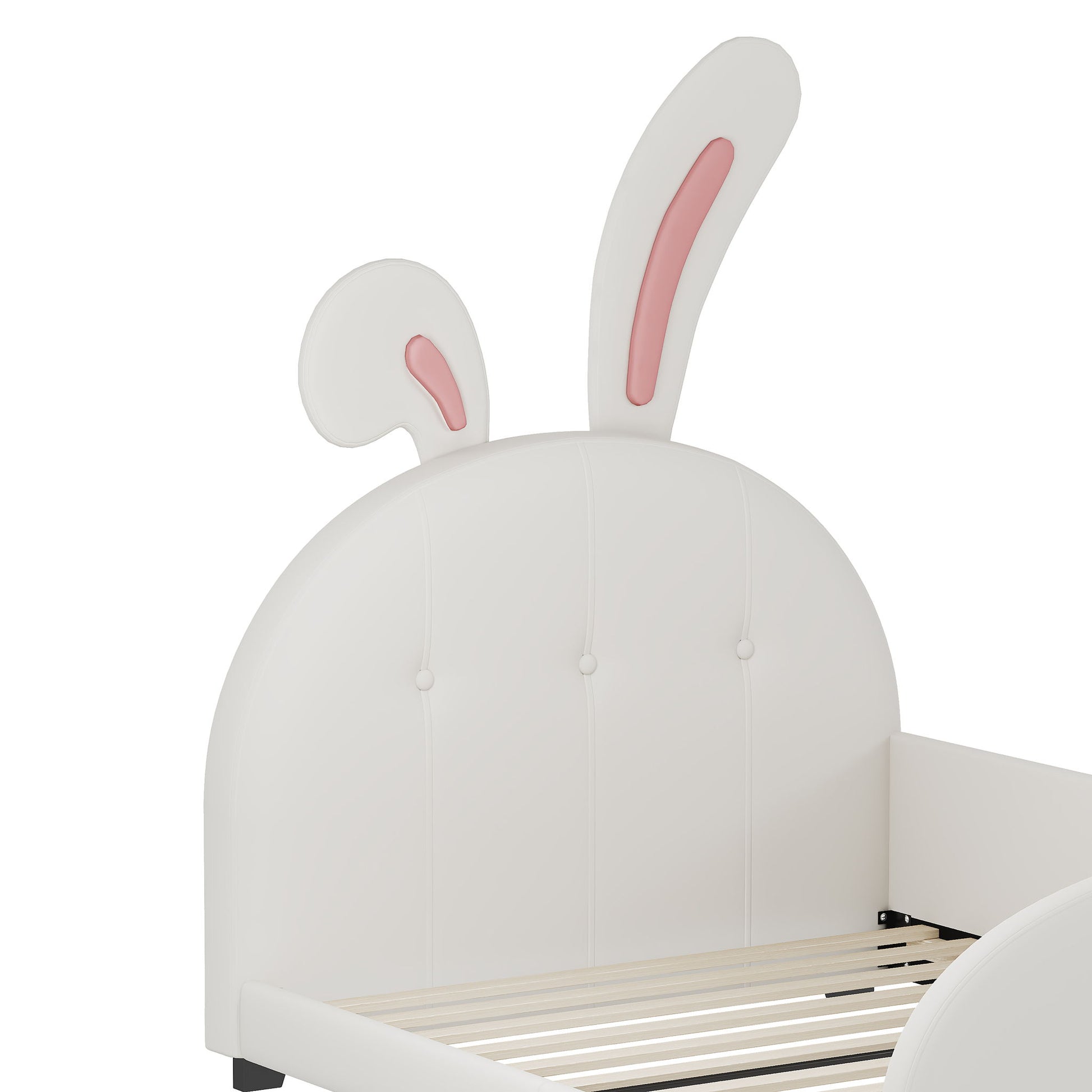 Upholstered Rabbit-Shape Princess Bed With Headboard And Footboard - The Sleep Loft - Online Mattress Showroom NYC