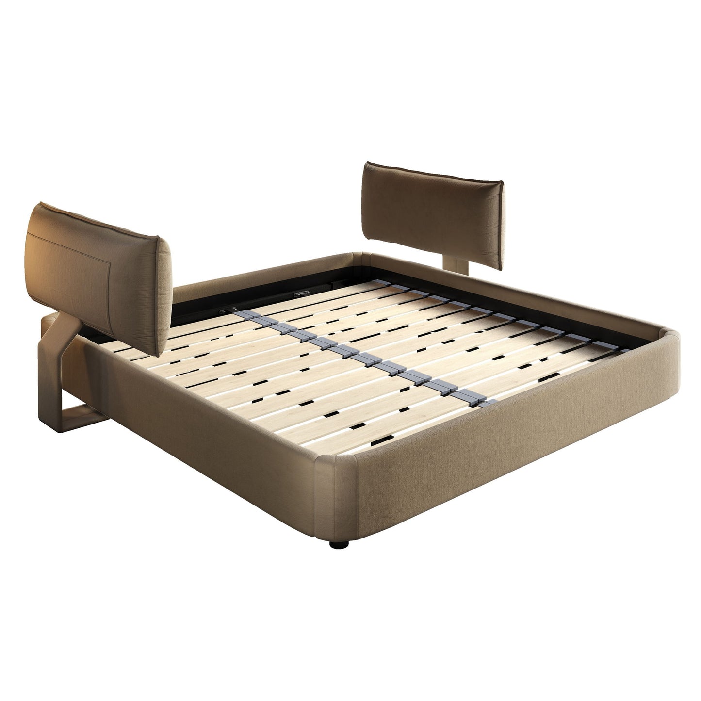 Cloud Bed Frame With Oversized Padded Movable Headboard - The Sleep Loft - Online Mattress Showroom NYC