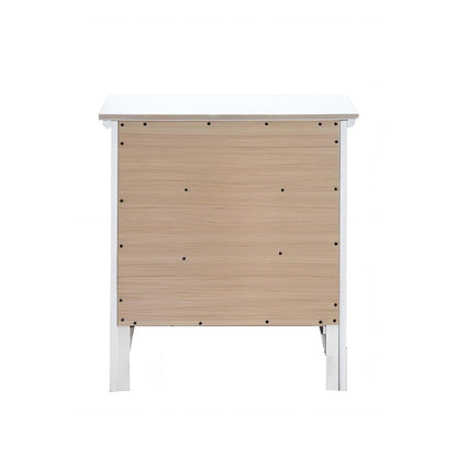 Hammond - 3 Drawer Nightstand - White - The Sleep Loft - Online Mattress Showroom NYC