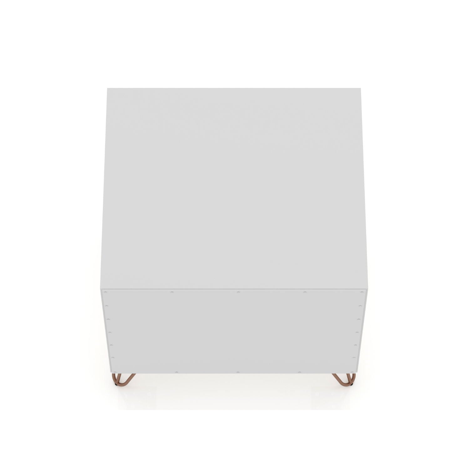 Rockefeller - Nightstand With 2 Drawers - White - The Sleep Loft - Online Mattress Showroom NYC