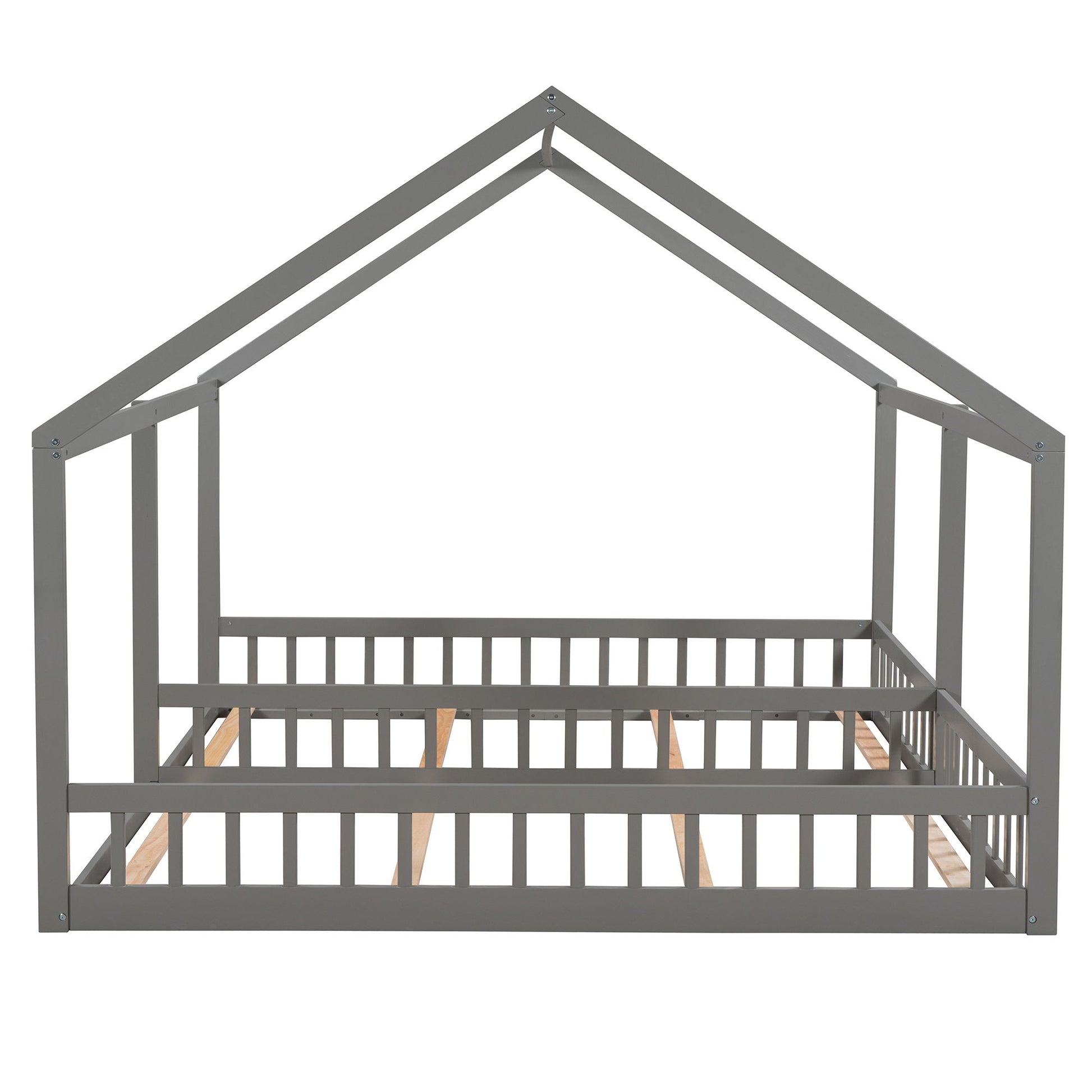 House Platform Beds, 2 Shared Beds, Metal Frame With Guardrails - The Sleep Loft - Online Mattress Showroom NYC