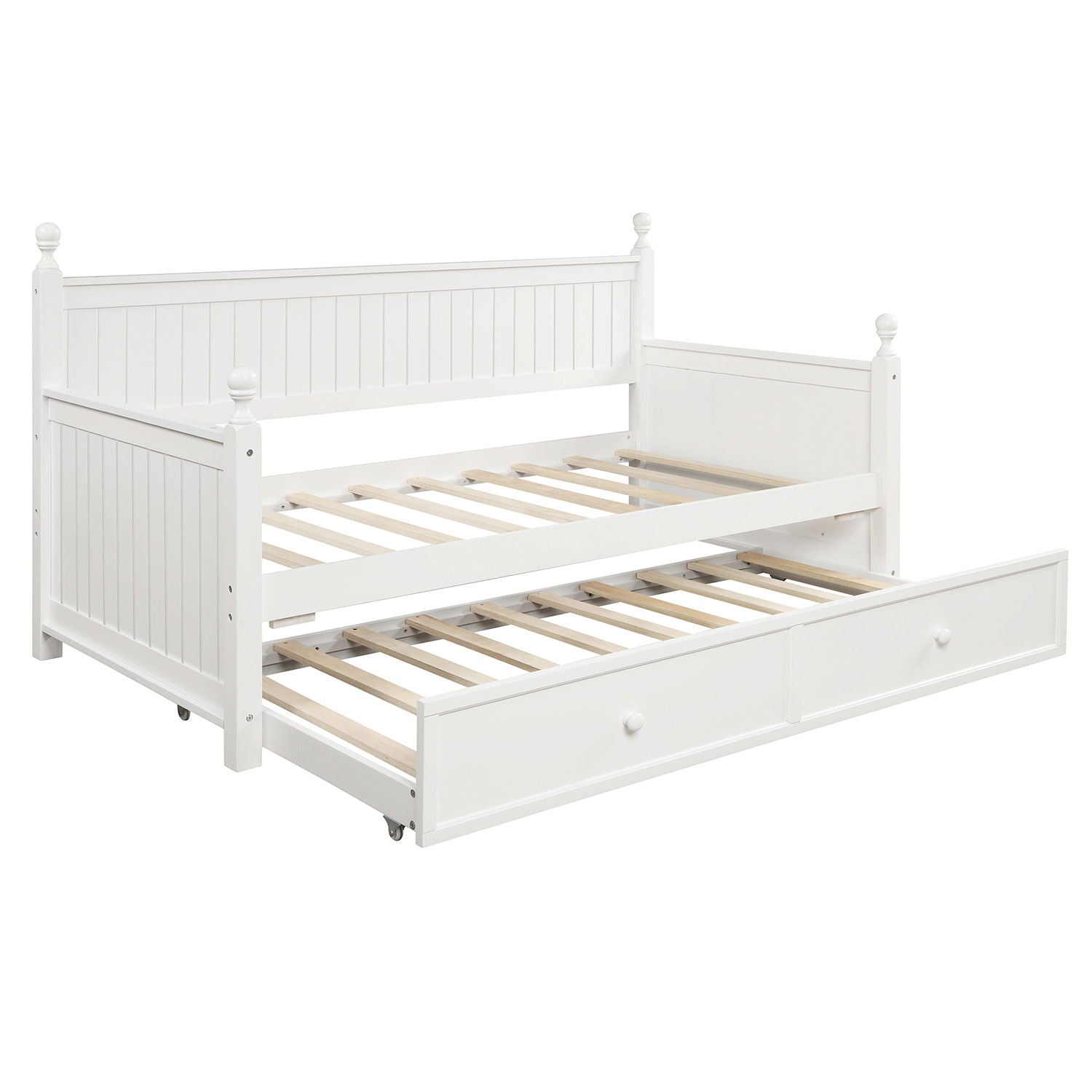 Twin Size Daybed & Twin Size Trundle - White - The Sleep Loft - Online Mattress Showroom NYC