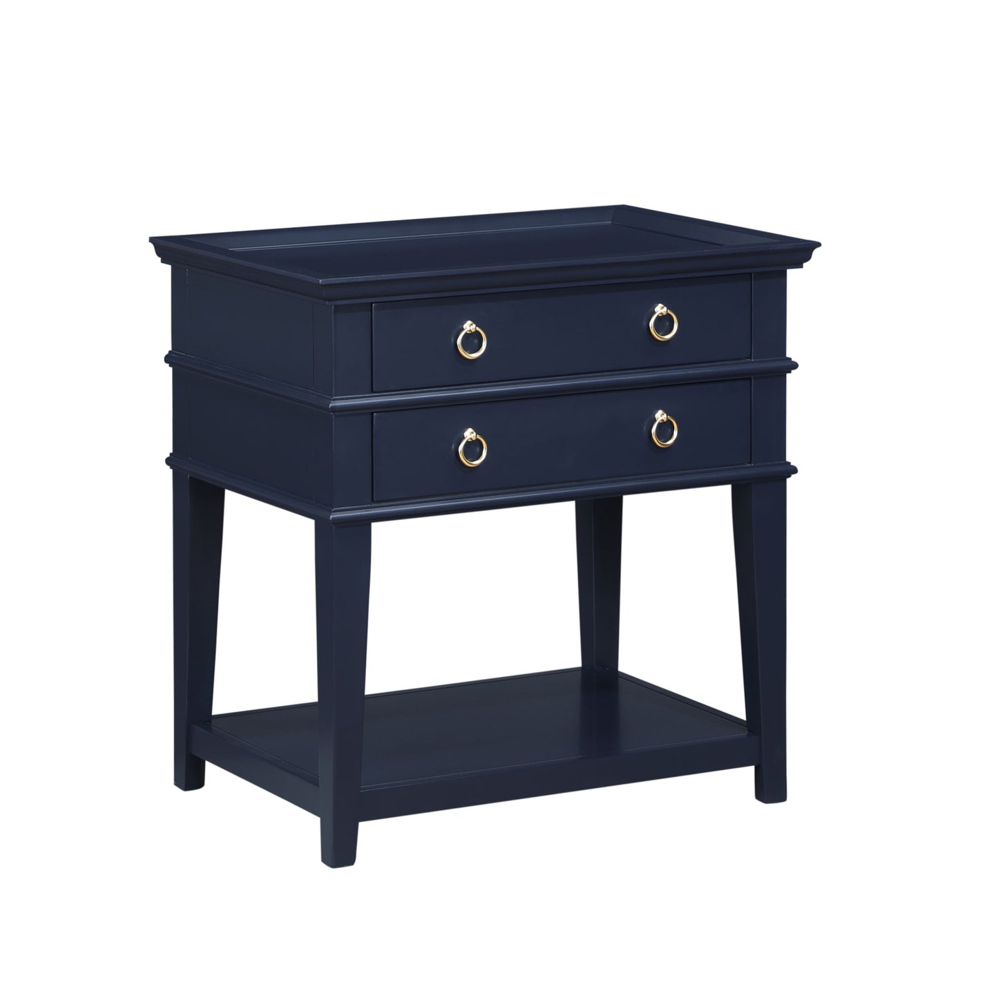 Carmona - 2 Drawer Tray Top Nightstand Pulls - The Sleep Loft - Online Mattress Showroom NYC